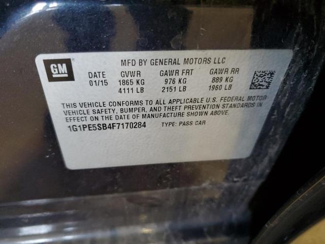 2015 CHEVROLET CRUZE LT - 1G1PE5SB4F7170284