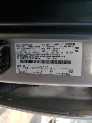 2017 FORD F150 SUPER - 1FTEW1EF3HKE44030