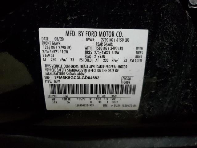 2020 FORD EXPLORER S - 1FM5K8GC3LGD04882