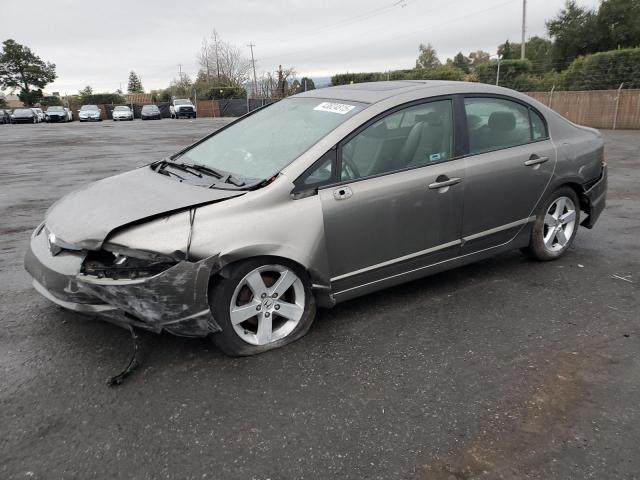 HONDA CIVIC EX 2007 gray sedan 4d gas 1HGFA16817L073477 photo #1