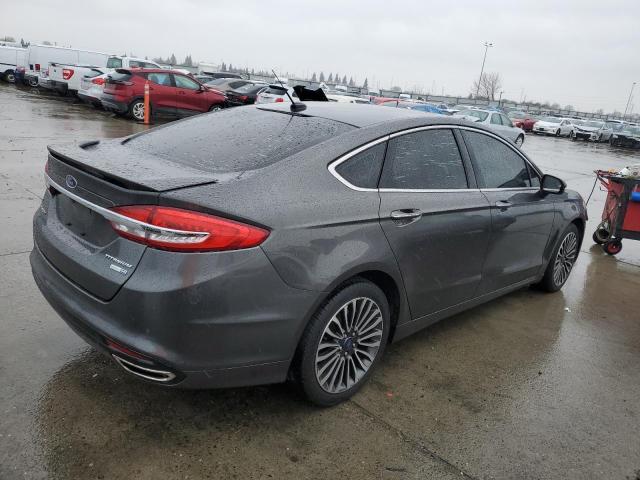 FORD FUSION TIT 2018 gray  gas 3FA6P0D97JR246887 photo #4