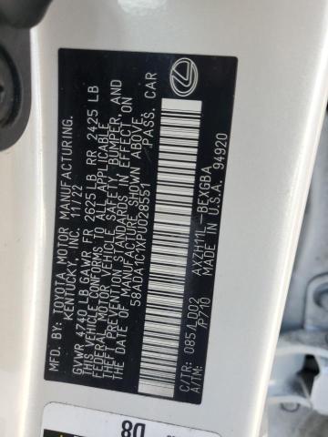 2023 LEXUS ES 300H BA - 58ADA1C1XPU028551