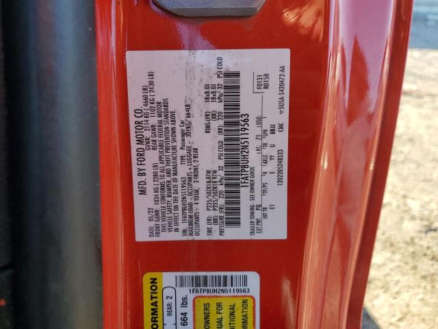 2022 FORD MUSTANG 1FATP8UH2N5119563