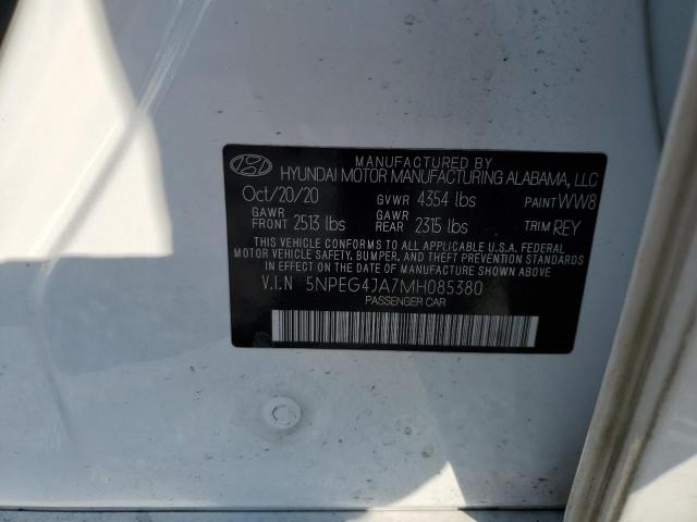 2021 HYUNDAI SONATA 5NPEG4JA7MH085380