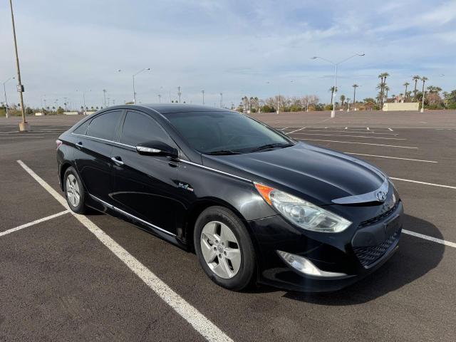 HYUNDAI SONATA HYB 2011 black sedan 4d hybrid engine KMHEC4A43BA004350 photo #1