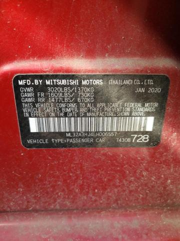 2020 MITSUBISHI MIRAGE ES - ML32A3HJ4LH006557