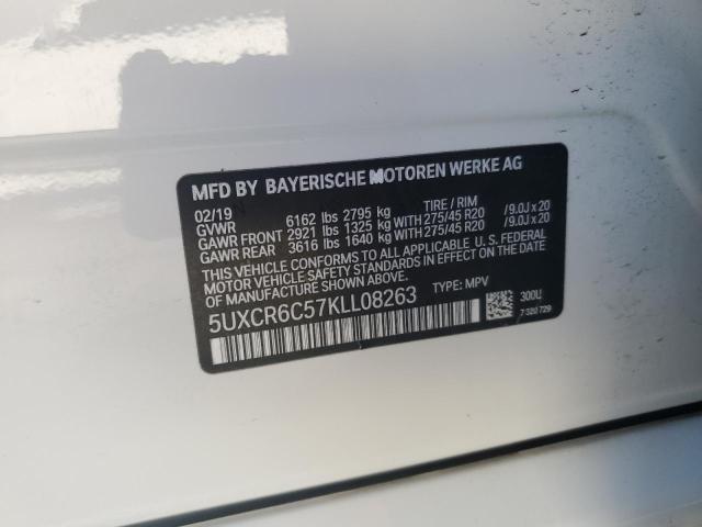 2019 BMW X5 XDRIVE4 5UXCR6C57KLL08263