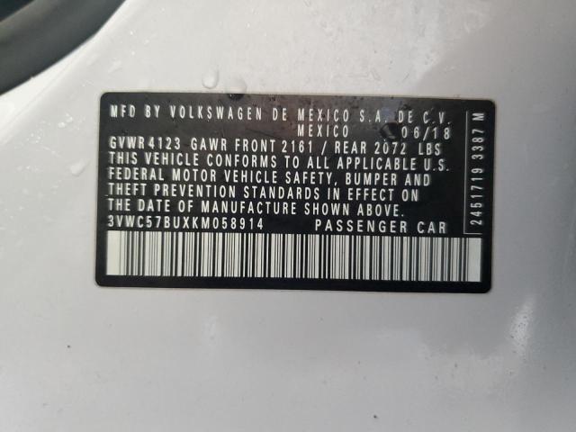 2019 VOLKSWAGEN JETTA S - 3VWC57BUXKM058914
