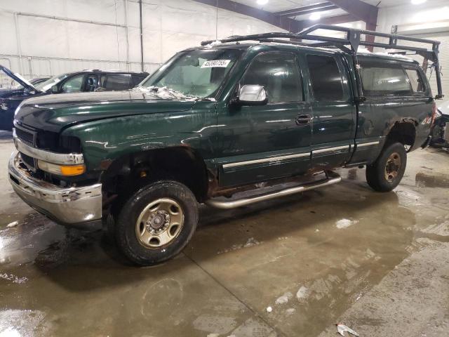 CHEVROLET SILVERADO 2001 green 4dr ext gas 1GCHK29U41E195085 photo #1