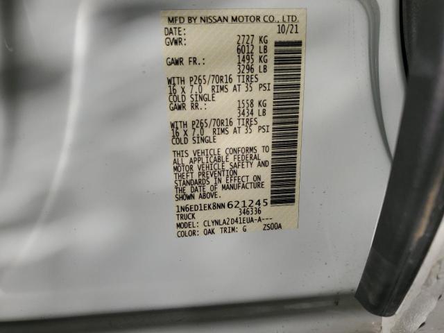2022 NISSAN FRONTIER S - 1N6ED1EK8NN621245