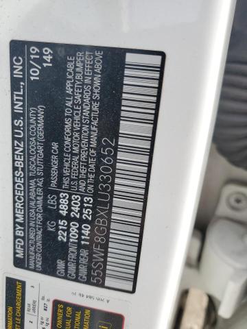 2020 MERCEDES-BENZ C 63 AMG 55SWF8GBXLU330652