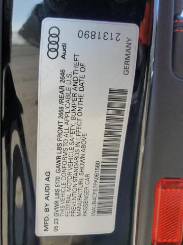 2023 AUDI S5 PRESTIG WAUB4CF57PA061560