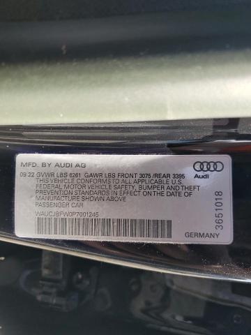 2023 AUDI E-TRON GT WAUCJBFW0P7001245