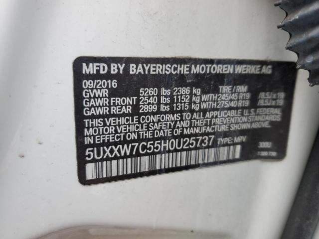 2017 BMW X4 XDRIVEM 5UXXW7C55H0U25737