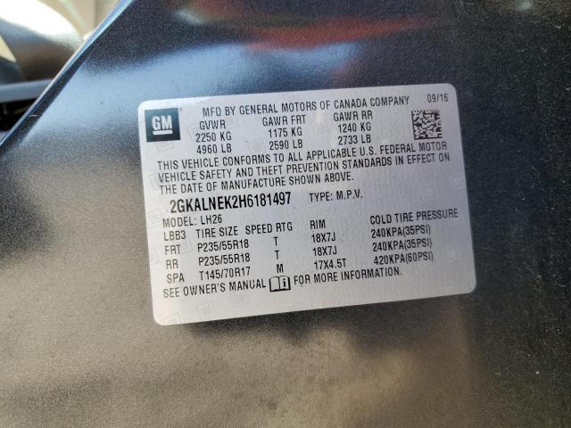 2017 GMC TERRAIN SL - 2GKALNEK2H6181497