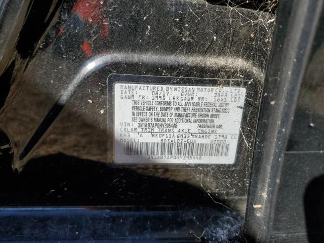 2017 NISSAN SENTRA S 3N1AB7AP0HY395448