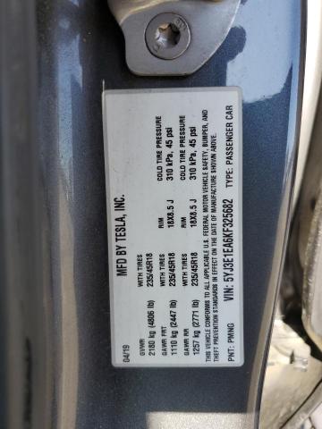 2019 TESLA MODEL 3 5YJ3E1EA6KF325682