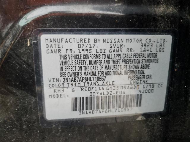 2017 NISSAN SENTRA S - 3N1AB7AP8HL710557