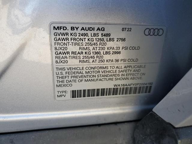 2023 AUDI Q5 SPORTBA WA16AAFY0P2004150