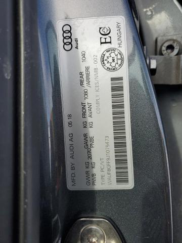 2018 AUDI A3 TECHNIK WAUF8GFF9J1075473