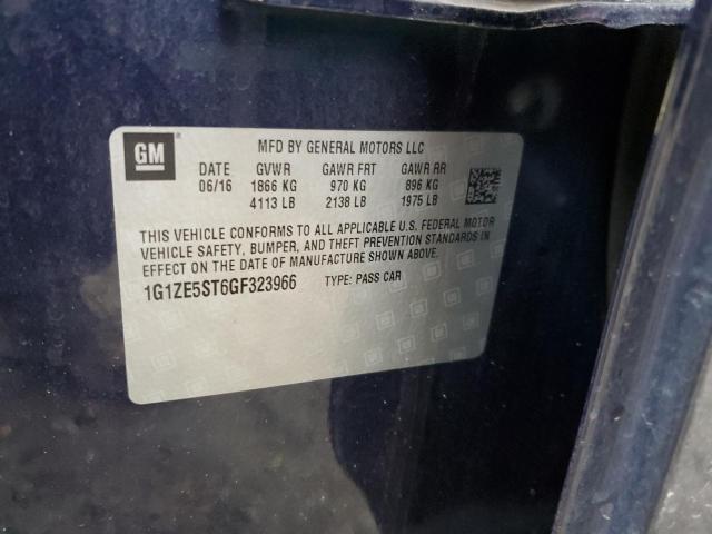 2016 CHEVROLET MALIBU LT - 1G1ZE5ST6GF323966