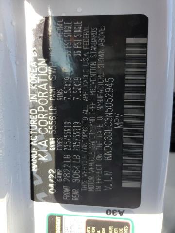 2022 KIA EV6 LIGHT - KNDC3DLC3N5052945