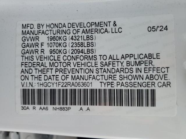 2024 HONDA ACCORD LX - 1HGCY1F22RA063601