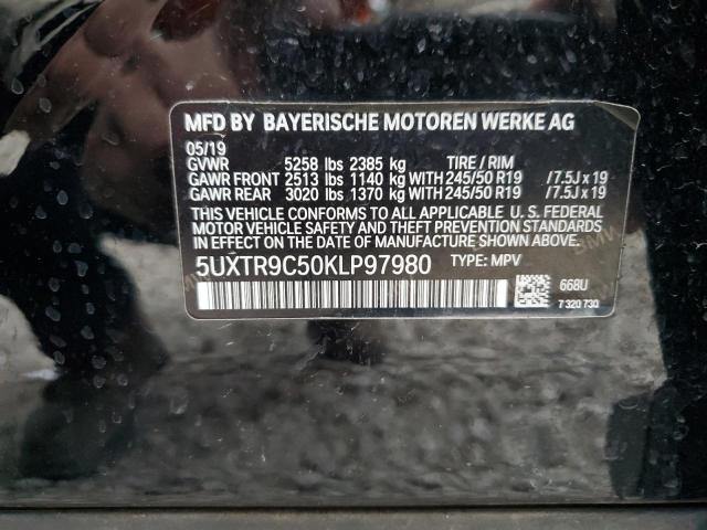 2019 BMW X3 XDRIVE3 - 5UXTR9C50KLP97980