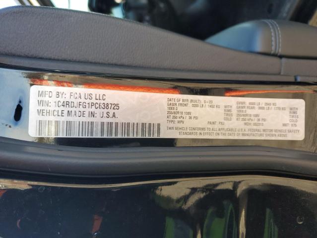 2023 DODGE DURANGO PU 1C4RDJFG1PC638725