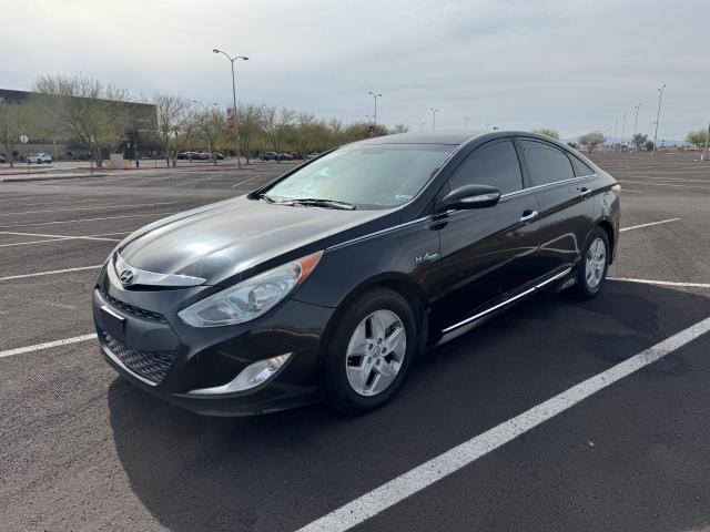 HYUNDAI SONATA HYB 2011 black sedan 4d hybrid engine KMHEC4A43BA004350 photo #3