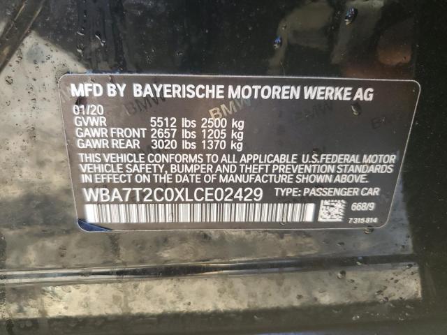 2020 BMW 740 I - WBA7T2C0XLCE02429