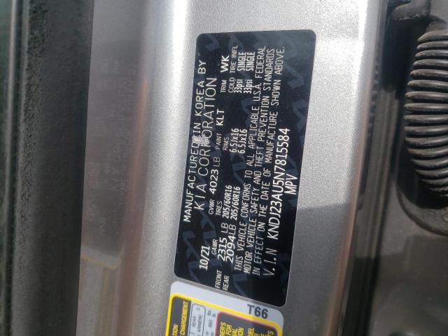 2022 KIA SOUL LX KNDJ23AU5N7815584