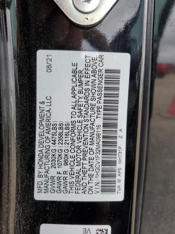 2021 HONDA ACCORD SPO - 1HGCV1F32MA098116