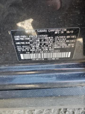 2019 SUBARU CROSSTREK - JF2GTAMC6KH386980