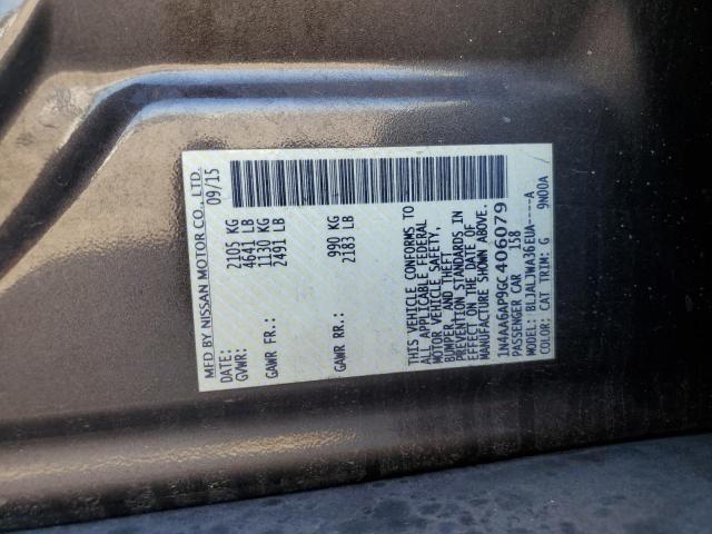 2016 NISSAN MAXIMA 3.5 - 1N4AA6AP9GC406079