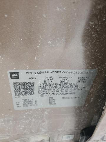 2019 CHEVROLET EQUINOX LT 2GNAXUEV1K6294862