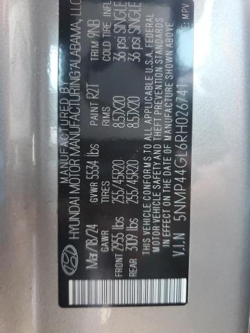 2024 HYUNDAI SANTA FE L - 5NMP44GL6RH026741