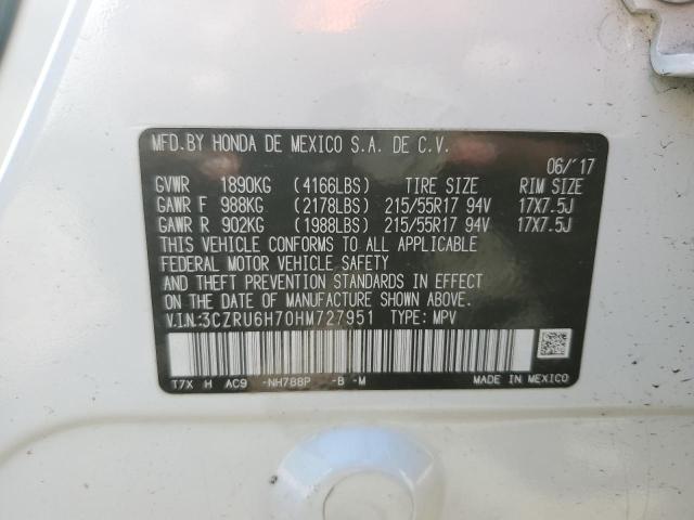 2017 HONDA HR-V EXL - 3CZRU6H70HM727951