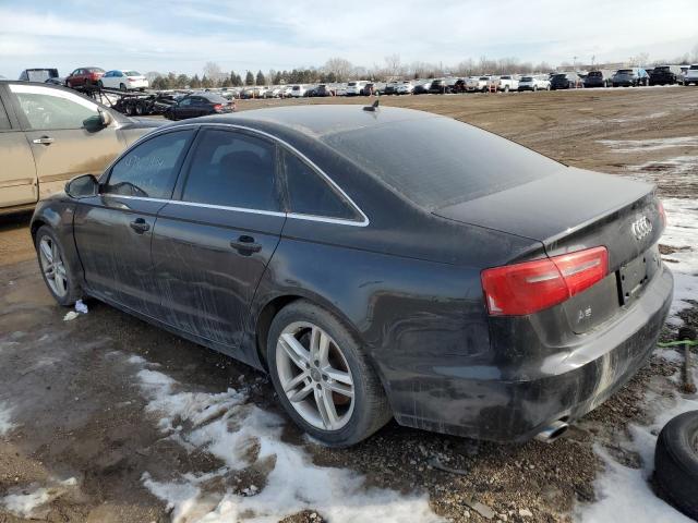 AUDI A6 PREMIUM 2012 black  gas WAUFGBFC7CN142398 photo #3