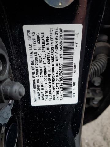 2020 HONDA CIVIC SPOR 19XFC2F85LE026227