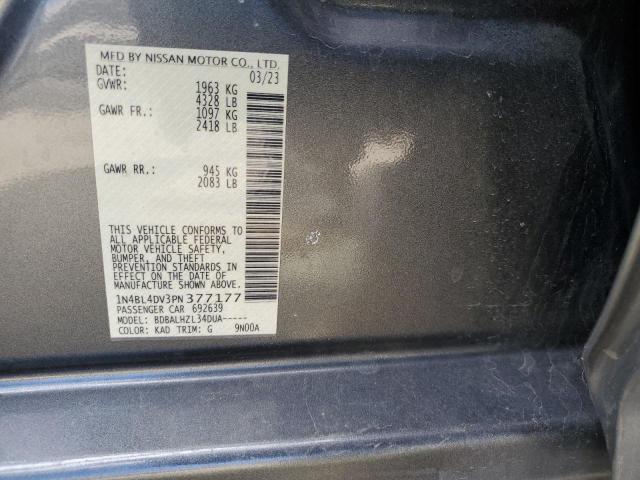 2023 NISSAN ALTIMA SV - 1N4BL4DV3PN377177
