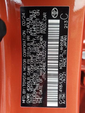 2024 TOYOTA COROLLA XS JTNC4MBE1R3227562