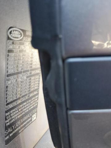 2021 LAND ROVER RANGE ROVE - SALYJ2EX4MA327091
