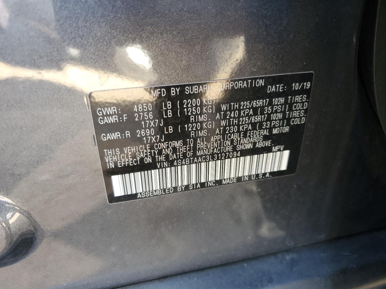 Subaru Outback 2020