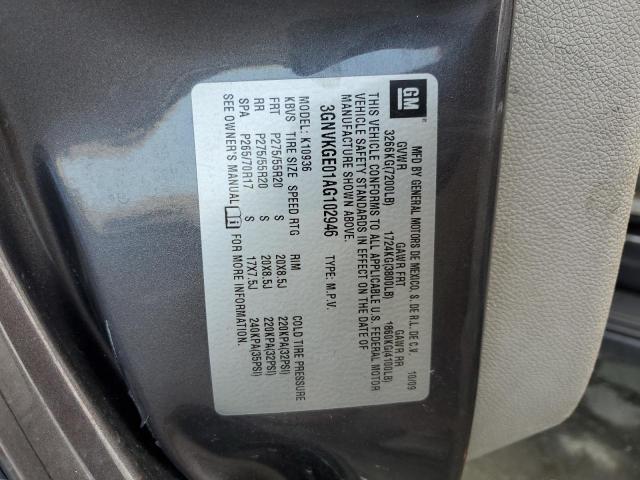 2010 CHEVROLET AVALANCHE - 3GNVKGE01AG102946