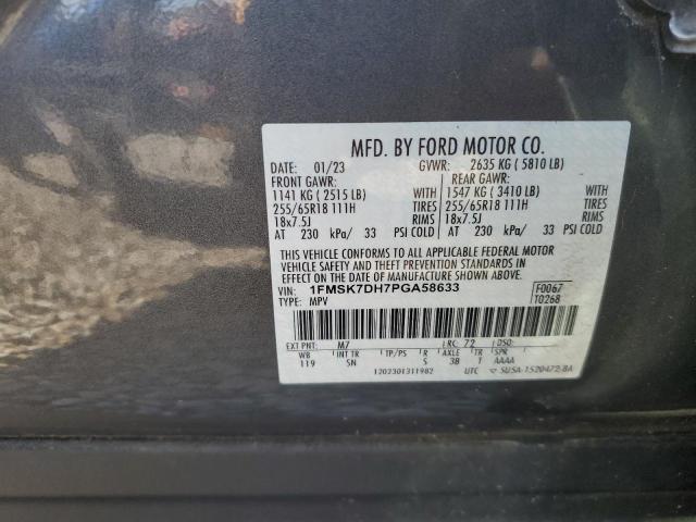 2023 FORD EXPLORER X - 1FMSK7DH7PGA58633