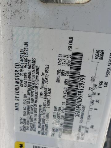 2015 FORD FUSION SE - 3FA6P0HD9FR129799