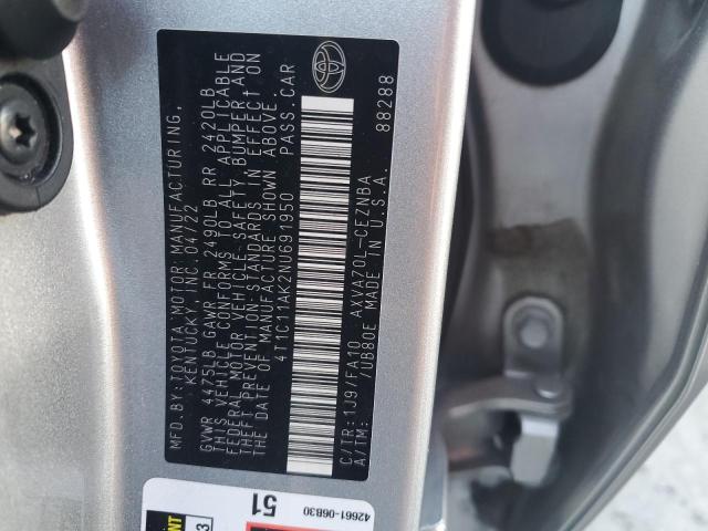 2022 TOYOTA CAMRY LE - 4T1C11AK2NU691950