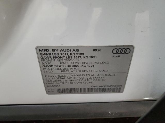 2021 AUDI E-TRON PRE - WA1LAAGE9MB003971