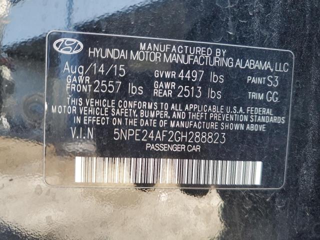 2016 HYUNDAI SONATA SE - 5NPE24AF2GH288823
